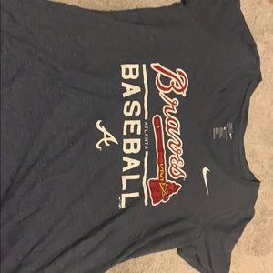 Atlanta braves v neck t shirt